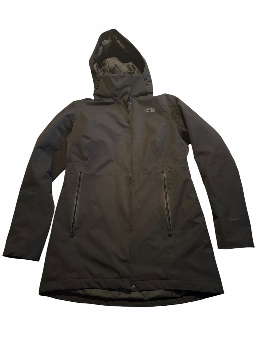 The north face women M black puffer jacket